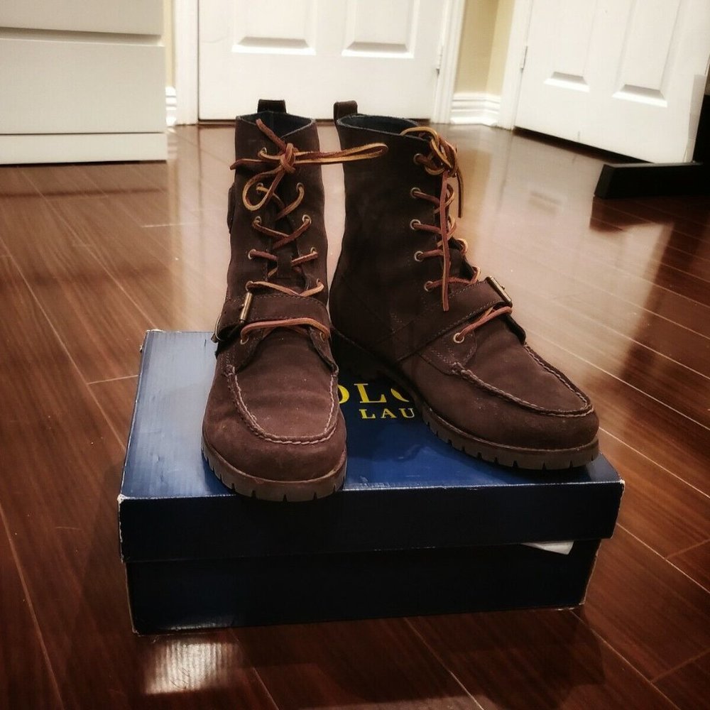 POLO by Ralph Lauren Ranger Suede Fashion Boots Brown